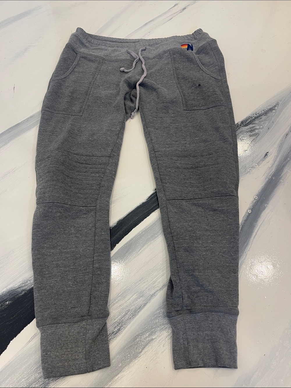 Aviator Nation Moto Heather Gray Women's Jogger Pants